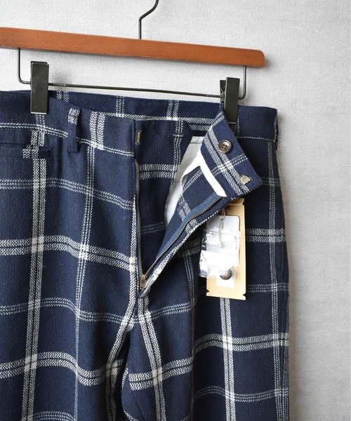 HOUSTON（ヒューストン）の「【T2】【HOUSTON】ツイードアンクルパンツ（スラックス・メンズ・ネイビー/チャコール・LARGE/MEDIUM）」の15枚目の写真