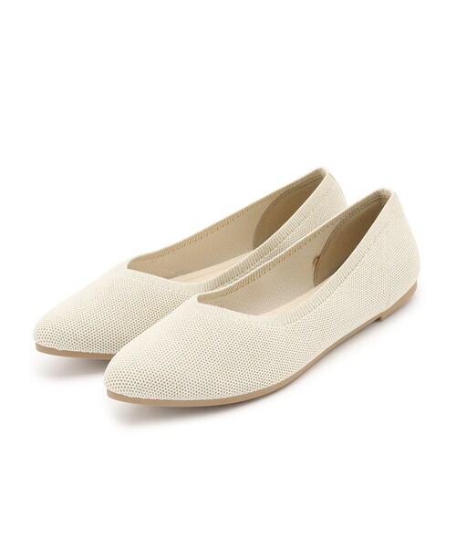 grove（グローブ）の「◆【人間工学】洗えるニットパンプス（その他シューズ・レディース・ブラック×ベージュ/ベージュ系その他3/ベージュ系その他7/ブラック系・L/M/S）」の5枚目の写真