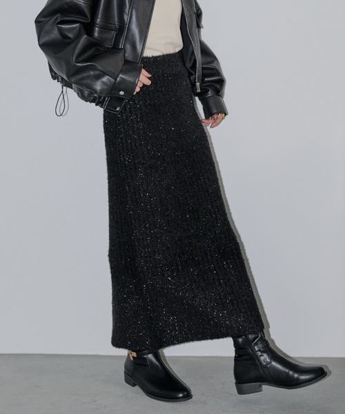 セール】ラメフェザースカート（スカート）｜Shelly island（シェリー