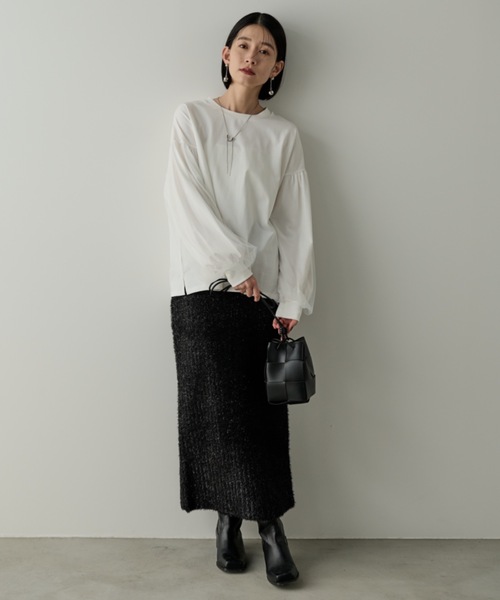 Shelly island(シェリーアイランド)の「ラメフェザースカート(スカート・レディース・ブラック/ブラウン/シルバー・FREE)」の17枚目の写真