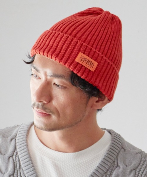 UNIVERSAL OVERALL（ユニバーサルオーバーオール）の「UNIVERSAL OVERALL ニットワッチ（ニットキャップ/ビーニー・メンズ・グリーン/コーラル/オフホワイト/ブルー/ブラック/その他・FREE）」の6枚目の写真