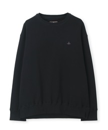 ヴィヴィアンウエストウッドマン　オーブ刺繍スウェットシャツ　ブラック ヴィヴィアンウエストウッドマン オーブ刺繍スウェットシャツ