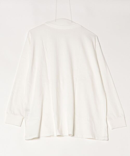 atONE(アットワン)の「atONE ドローストリングウエストコットンカットソー(Tシャツ/カットソー・レディース・チャコールグレー/オフホワイト/ブラック・M-L/4L~5L/LL~3L)」の13枚目の写真