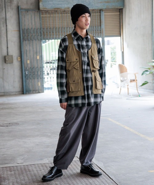 niko and...（ニコアンド）の「リネン混ニットワッチ（ニットキャップ/ビーニー・メンズ・ブラック/ベージュ・FREE）」の3枚目の写真