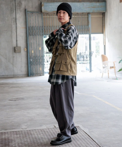 niko and...（ニコアンド）の「リネン混ニットワッチ（ニットキャップ/ビーニー・メンズ・ブラック/ベージュ・FREE）」の5枚目の写真