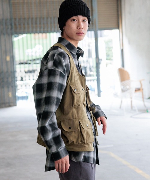 niko and...（ニコアンド）の「リネン混ニットワッチ（ニットキャップ/ビーニー・メンズ・ブラック/ベージュ・FREE）」の7枚目の写真