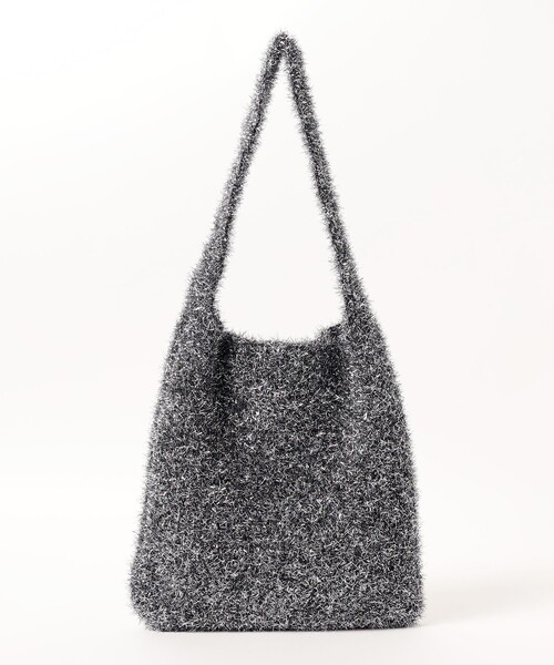 BEAMS HEART(ビームスハート)の「ラメ ロゴ ニットバッグ(トートバッグ・レディース・ブラック/ピンク/ゴールド・ONE SIZE)」の15枚目の写真