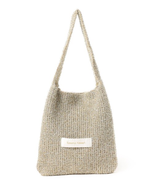 BEAMS HEART(ビームスハート)の「ラメ ロゴ ニットバッグ(トートバッグ・レディース・ブラック/ピンク/ゴールド・ONE SIZE)」の8枚目の写真