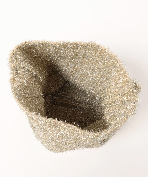 BEAMS HEART(ビームスハート)の「ラメ ロゴ ニットバッグ(トートバッグ・レディース・ブラック/ピンク/ゴールド・ONE SIZE)」の6枚目の写真