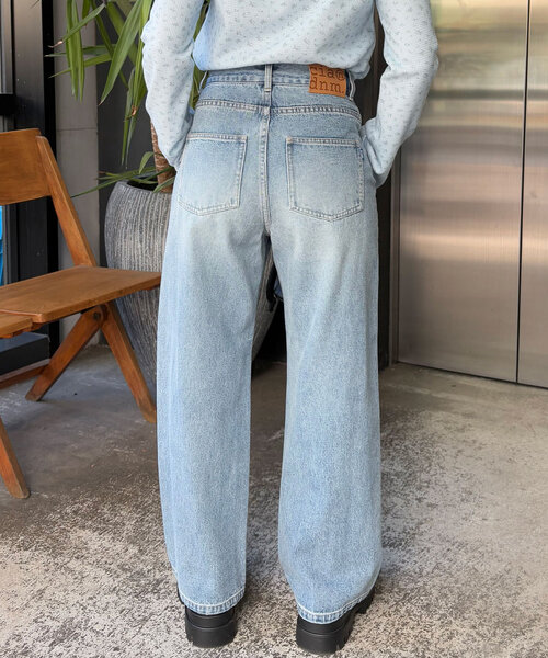 CIAOPANIC（チャオパニック）の「【cian denim/シアンデニム】ルーズストレートデニム（デニムパンツ・レディース・ブルー/インディゴブルー・X-SMALL/SMALL/MEDIUM）」の13枚目の写真