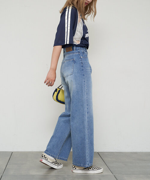 CIAOPANIC（チャオパニック）の「【cian denim/シアンデニム】ルーズストレートデニム（デニムパンツ・レディース・ブルー/インディゴブルー・X-SMALL/SMALL/MEDIUM）」の22枚目の写真