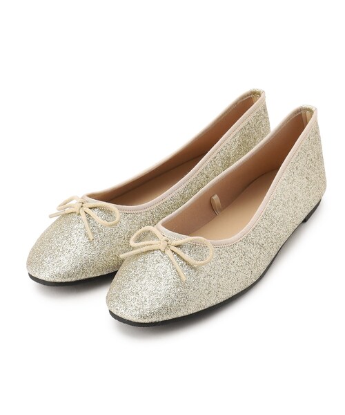 ITS'DEMO（イッツデモ）の「◆【M・Lサイズ展開／6色】ラウンドトゥバレエシューズ（パンプス・レディース・ブロンズ/ブラック系3/ブラック系/シルバー/ゴールド/ブラック・40/38）」の6枚目の写真