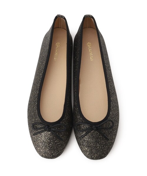 ITS'DEMO（イッツデモ）の「◆【M・Lサイズ展開／6色】ラウンドトゥバレエシューズ（パンプス・レディース・ブロンズ/ブラック系3/ブラック系/シルバー/ゴールド/ブラック・40/38）」の10枚目の写真