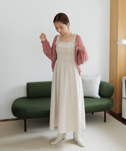 flower(フラワー)の「スパークルニットカーディガン(ニット/セーター・レディース・ホワイト/グレー/レッド・FREE)」の7枚目の写真