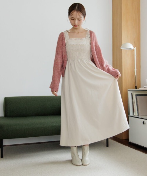 flower(フラワー)の「スパークルニットカーディガン(ニット/セーター・レディース・ホワイト/グレー/レッド・FREE)」の8枚目の写真