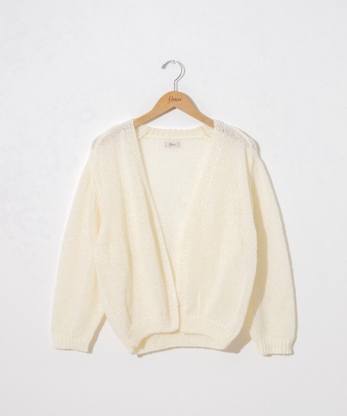 flower(フラワー)の「スパークルニットカーディガン(ニット/セーター・レディース・ホワイト/グレー/レッド・FREE)」の21枚目の写真