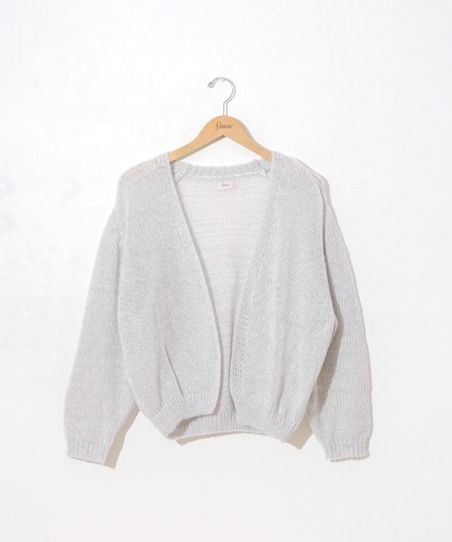 flower(フラワー)の「スパークルニットカーディガン(ニット/セーター・レディース・ホワイト/グレー/レッド・FREE)」の22枚目の写真