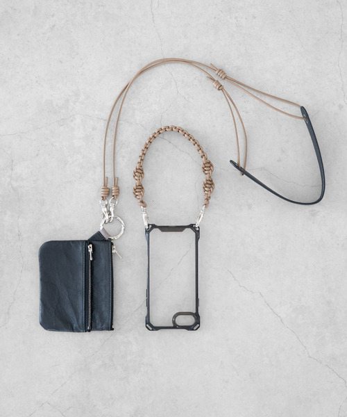 Senti(センティ)の「SENTI センティ / Dyneema Leather DRAWSTRING 2WAYBAG ダイニーマレザードローストリングショルダーバッグ / 3026(ショルダーバッグ・メンズ・ブラック/ブラック系その他・FREE)」の10枚目の写真