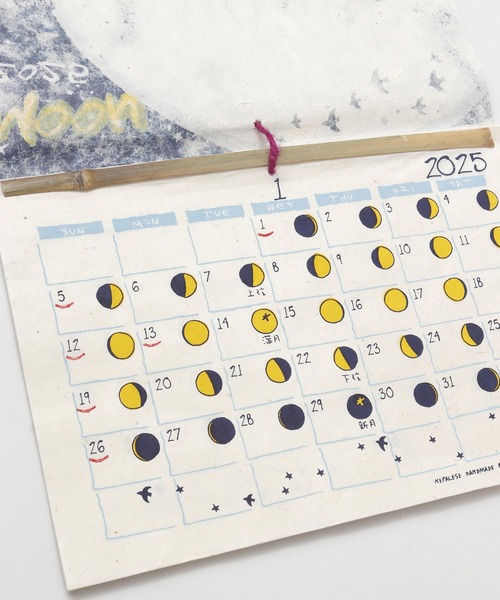 チャイハネ（チャイハネ）の「【チャイハネ】2025年カレンダー 月の満ち欠け THE PHASE OF THE MOON（インテリア雑貨・レディース・その他・FREE）」の4枚目の写真