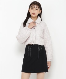 リボンレースアップミニスカート