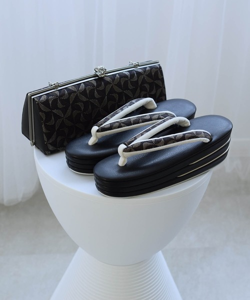 草履バッグ 紋屋井関 御寮織 風車紋 日本製（和装小物）｜utatane（ウタタネ）