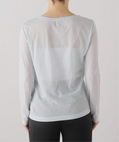 U by SPICK&SPAN(ユーバイスピックアンドスパン)の「≪追加≫C/NY シアートップス(Tシャツ/カットソー・レディース・ブルー/ブラック/アイボリー/ピンク・FREE)」の7枚目の写真