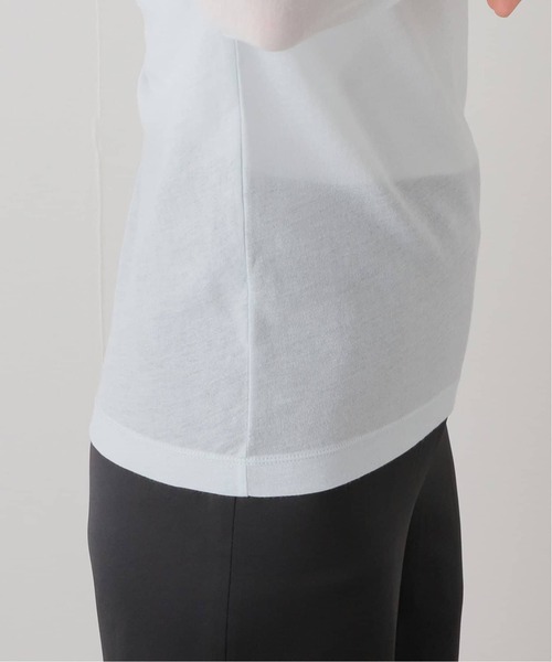 U by SPICK&SPAN(ユーバイスピックアンドスパン)の「≪追加≫C/NY シアートップス(Tシャツ/カットソー・レディース・ブルー/ブラック/アイボリー/ピンク・FREE)」の12枚目の写真