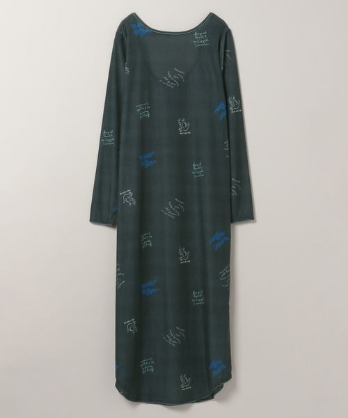 JEANASIS（ジーナシス）の「グラフィックシアーベロアワンピース/151394（ワンピース・レディース・グレー系その他/ホワイト系その他・FREE）」の2枚目の写真