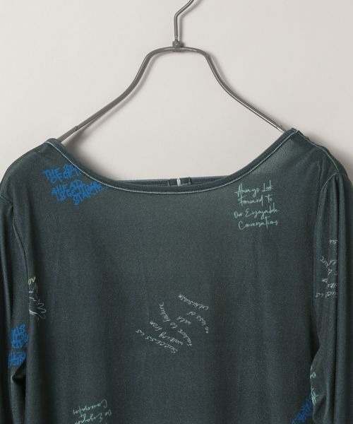 JEANASIS（ジーナシス）の「グラフィックシアーベロアワンピース/151394（ワンピース・レディース・グレー系その他/ホワイト系その他・FREE）」の4枚目の写真