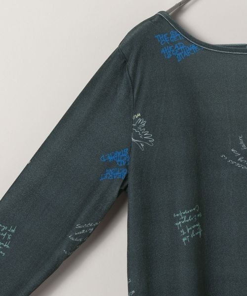 JEANASIS（ジーナシス）の「グラフィックシアーベロアワンピース/151394（ワンピース・レディース・グレー系その他/ホワイト系その他・FREE）」の5枚目の写真