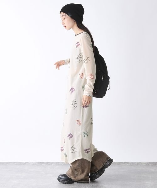 JEANASIS（ジーナシス）の「グラフィックシアーベロアワンピース/151394（ワンピース・レディース・グレー系その他/ホワイト系その他・FREE）」の12枚目の写真