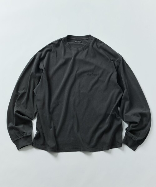 限定展開 WILD THINGS×FREAK'S STORE/ワイルドシングス 別注 ピグメント ワンポイントロゴ ロングスリーブTシャツ（Tシャツ/カットソー）｜FREAK'S STORE（フリークスストア）
