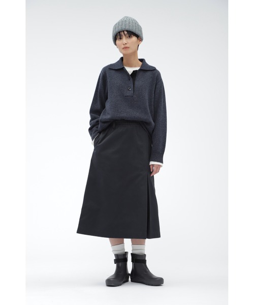 MHL.（エムエイチエル）の「WASHABLE DRY WOOL（ニット/セーター・レディース・ネイビー/グレー・2）」の9枚目の写真