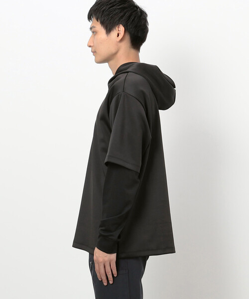 COMME CA ISM（コムサイズム）の「ミリタリー フェイクレイヤード フードパーカー（パーカー・メンズ・チャコール/ブラック・MEDIUM/LARGE）」の7枚目の写真