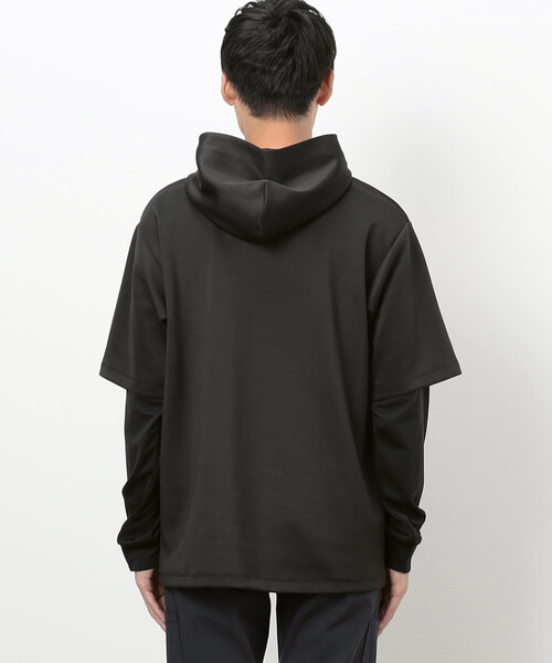 COMME CA ISM（コムサイズム）の「ミリタリー フェイクレイヤード フードパーカー（パーカー・メンズ・チャコール/ブラック・MEDIUM/LARGE）」の8枚目の写真