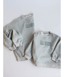 【Catchup】レタリング刺繍 裏起毛スウェット(大人サイズ)