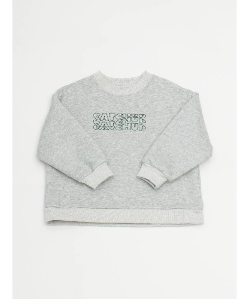 Catchup(ケチャップ)の「【Catchup】レタリング刺繍 裏起毛スウェット(大人サイズ)(Tシャツ/カットソー・レディース・ライトグレー/グリーン/チャコールグレー・XS/S/L/XL/M)」の4枚目の写真