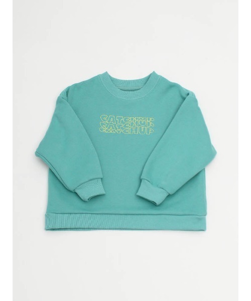 Catchup(ケチャップ)の「【Catchup】レタリング刺繍 裏起毛スウェット(大人サイズ)(Tシャツ/カットソー・レディース・ライトグレー/グリーン/チャコールグレー・XS/S/L/XL/M)」の5枚目の写真