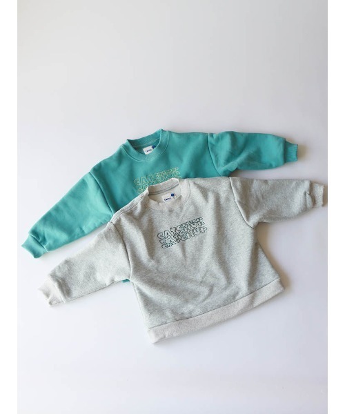 Catchup(ケチャップ)の「【Catchup】レタリング刺繍 裏起毛スウェット(大人サイズ)(Tシャツ/カットソー・レディース・ライトグレー/グリーン/チャコールグレー・XS/S/L/XL/M)」の7枚目の写真