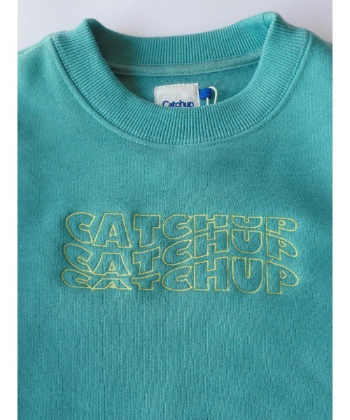 Catchup(ケチャップ)の「【Catchup】レタリング刺繍 裏起毛スウェット(大人サイズ)(Tシャツ/カットソー・レディース・ライトグレー/グリーン/チャコールグレー・XS/S/L/XL/M)」の9枚目の写真