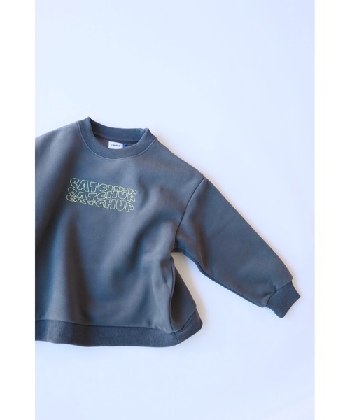 Catchup(ケチャップ)の「【Catchup】レタリング刺繍 裏起毛スウェット(大人サイズ)(Tシャツ/カットソー・レディース・ライトグレー/グリーン/チャコールグレー・XS/S/L/XL/M)」の15枚目の写真