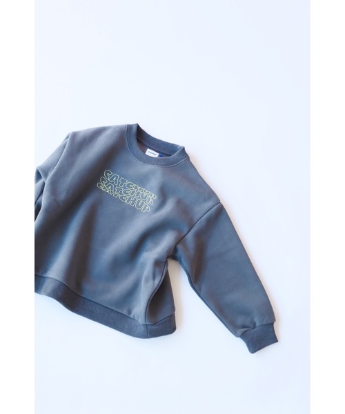 Catchup(ケチャップ)の「【Catchup】レタリング刺繍 裏起毛スウェット(大人サイズ)(Tシャツ/カットソー・レディース・ライトグレー/グリーン/チャコールグレー・XS/S/L/XL/M)」の16枚目の写真