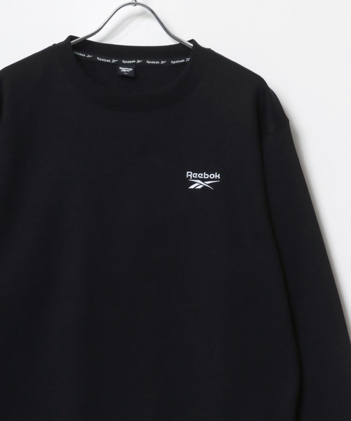 Reebok（リーボック）の「Reebok/リーボック 裏起毛 ワンポイント刺繍 クルーネックスウェットトレーナー レディース メンズ（スウェット・レディース・ネイビー/ホワイト/ライトグレー/ブラック・L/LL/M）」の14枚目の写真