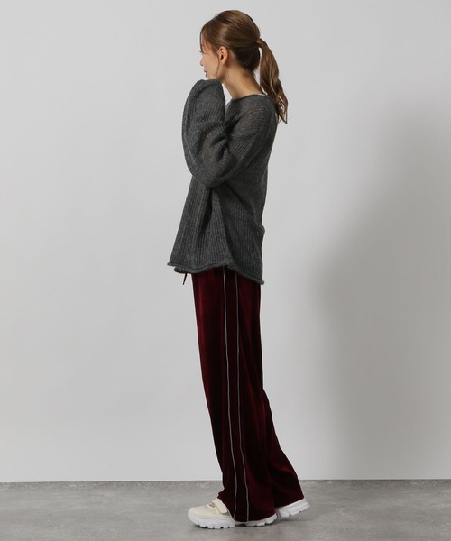 LAKOLE（ラコレ）の「モヘアライクシャーリングプルオーバー / 144445（ニット/セーター・レディース・チャコールグレー/ピンク/グリーン/アイボリー・FREE）」の12枚目の写真