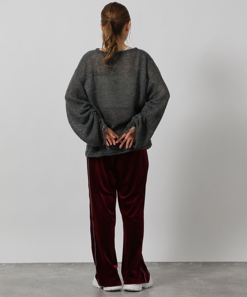 LAKOLE（ラコレ）の「モヘアライクシャーリングプルオーバー / 144445（ニット/セーター・レディース・チャコールグレー/ピンク/グリーン/アイボリー・FREE）」の13枚目の写真