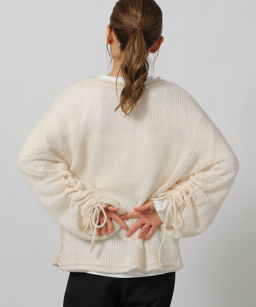 LAKOLE（ラコレ）の「モヘアライクシャーリングプルオーバー / 144445（ニット/セーター・レディース・チャコールグレー/ピンク/グリーン/アイボリー・FREE）」の10枚目の写真