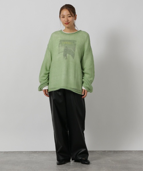 LAKOLE（ラコレ）の「モヘアライクシャーリングプルオーバー / 144445（ニット/セーター・レディース・チャコールグレー/ピンク/グリーン/アイボリー・FREE）」の17枚目の写真