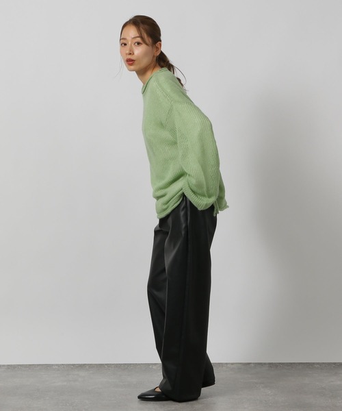 LAKOLE（ラコレ）の「モヘアライクシャーリングプルオーバー / 144445（ニット/セーター・レディース・チャコールグレー/ピンク/グリーン/アイボリー・FREE）」の18枚目の写真