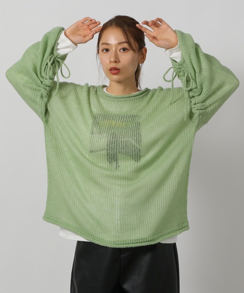 LAKOLE（ラコレ）の「モヘアライクシャーリングプルオーバー / 144445（ニット/セーター・レディース・チャコールグレー/ピンク/グリーン/アイボリー・FREE）」の21枚目の写真