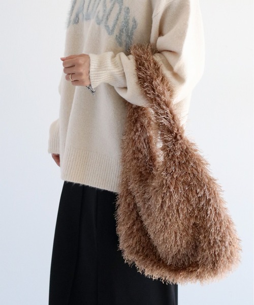 cepo(セポ)の「シャギーバッグ(ショルダーバッグ・レディース・ベージュ/ブラウン・FREE)」の7枚目の写真